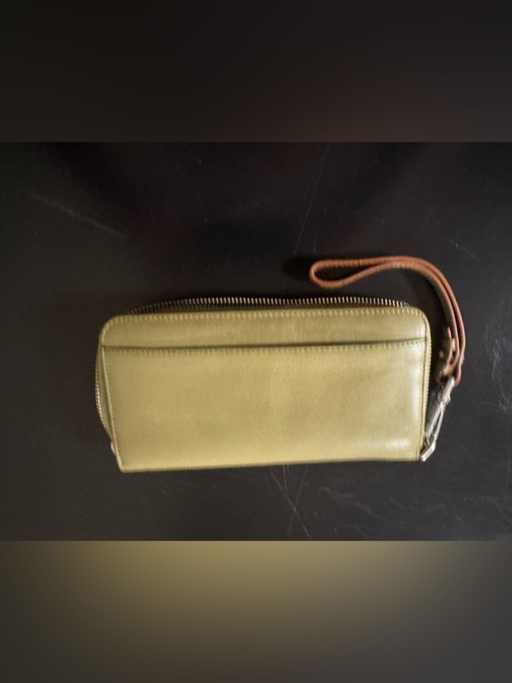 Vera Bradley Olive Green Zip Wallet - Picture 3 of 3